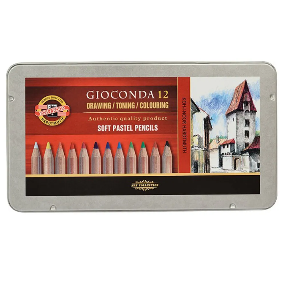KOH-I-NOOR Zestaw pasteli suchych Gioconda - - 12 kolorów
