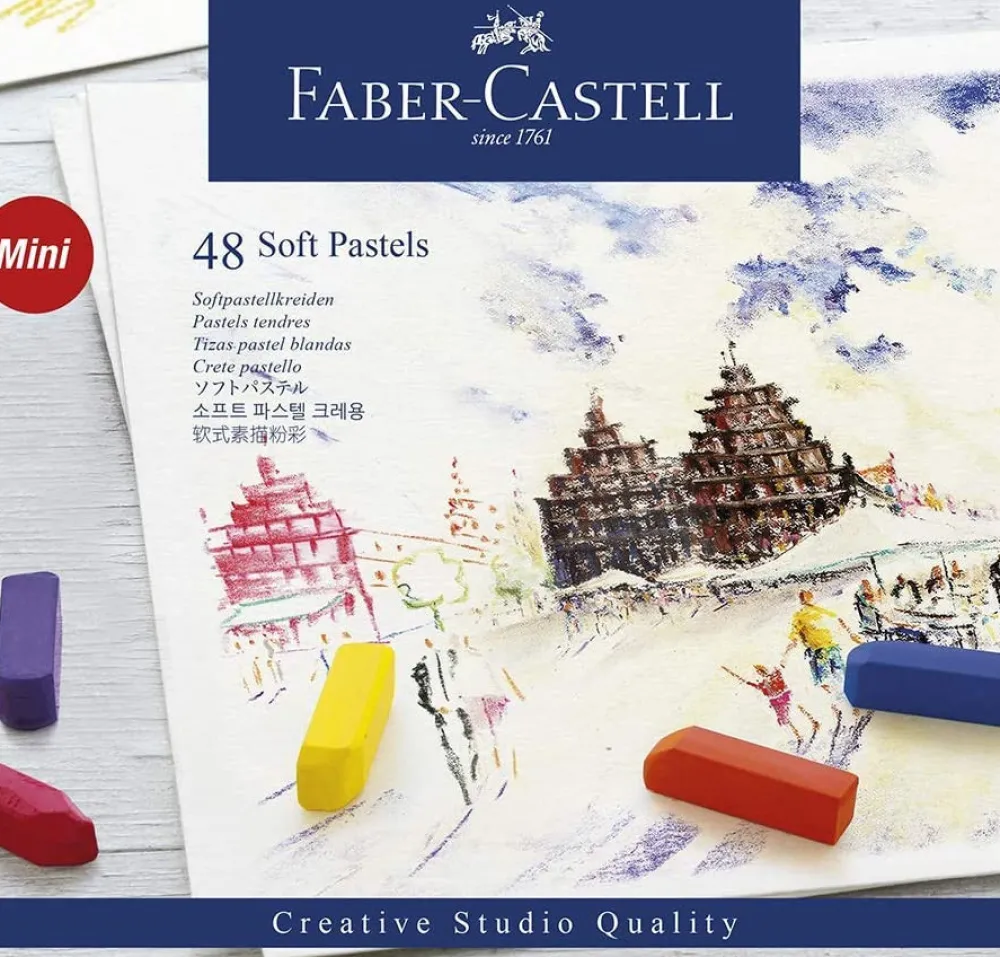 Faber-Castell Zestaw pasteli suchych Mini Creative Studio - - 48 kolorów > Pastele