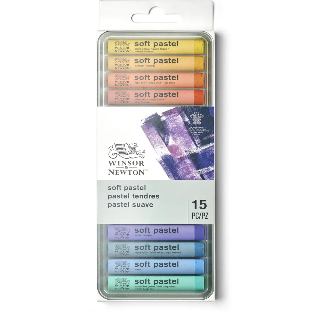 Winsor & Newton Zestaw pasteli suchych Soft Pastel - - 15 kolorów > Pastele