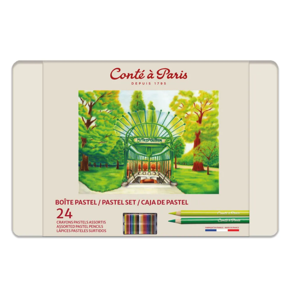 Conte a Paris Zestaw pasteli suchych w kredce Assorted - Conté à Paris - 12 szt. > Pastele