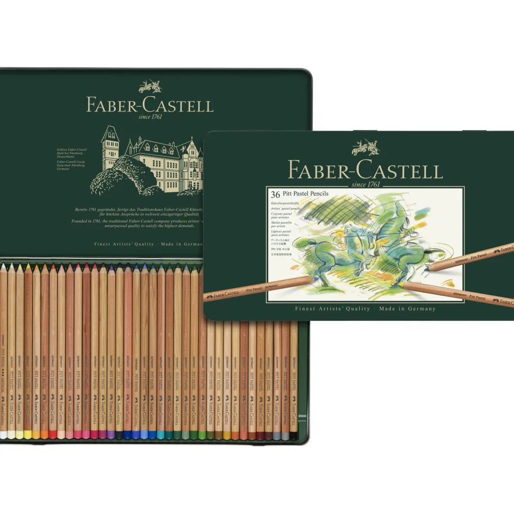 Faber-Castell Zestaw pasteli suchych w kredce Pitt Pastel - - 36 kolorów