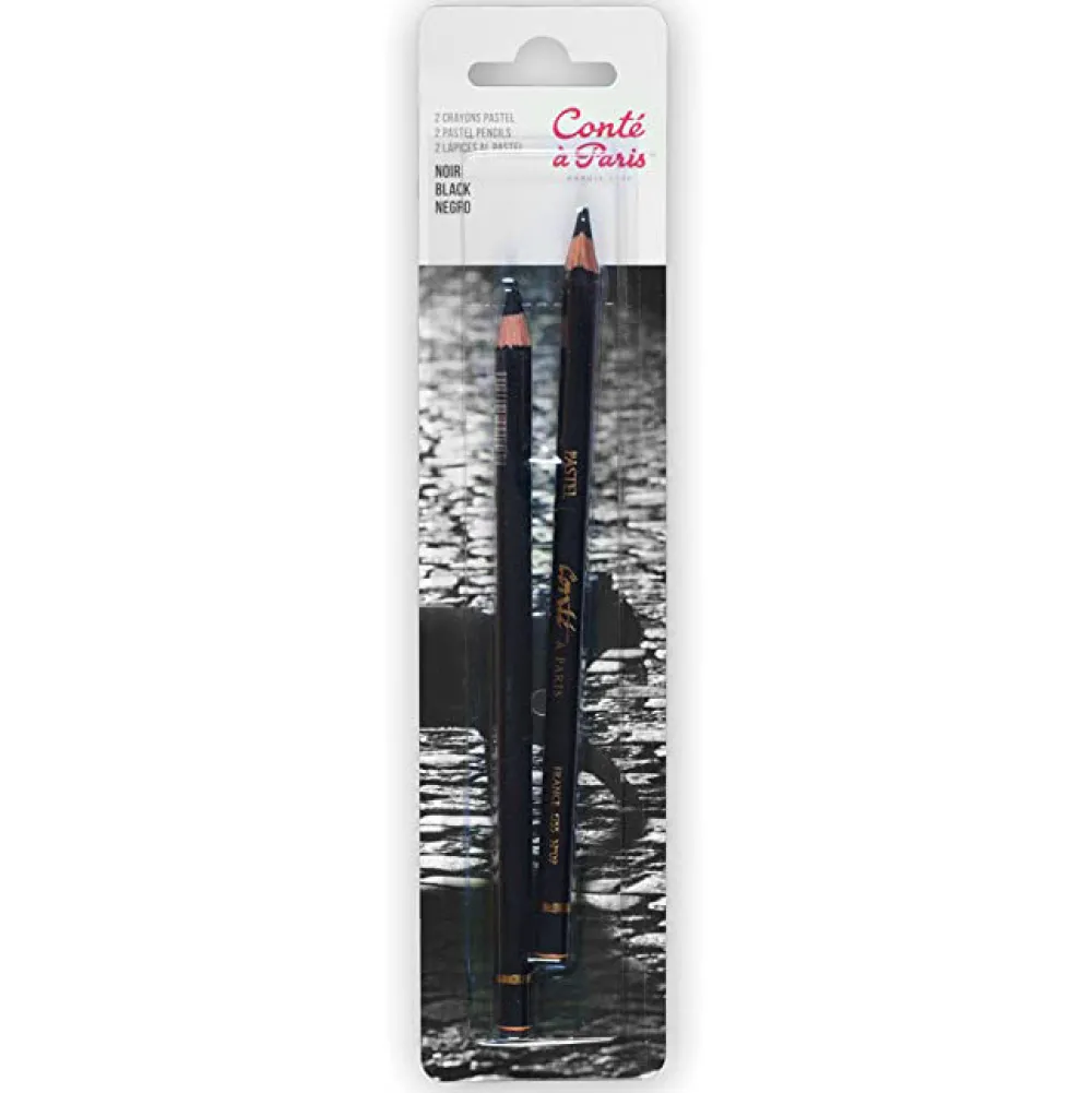 Conte a Paris Zestaw pasteli suchych w kredce Pastel Pencils - Conté à Paris - White, 2 szt. > Pastele|Kredki