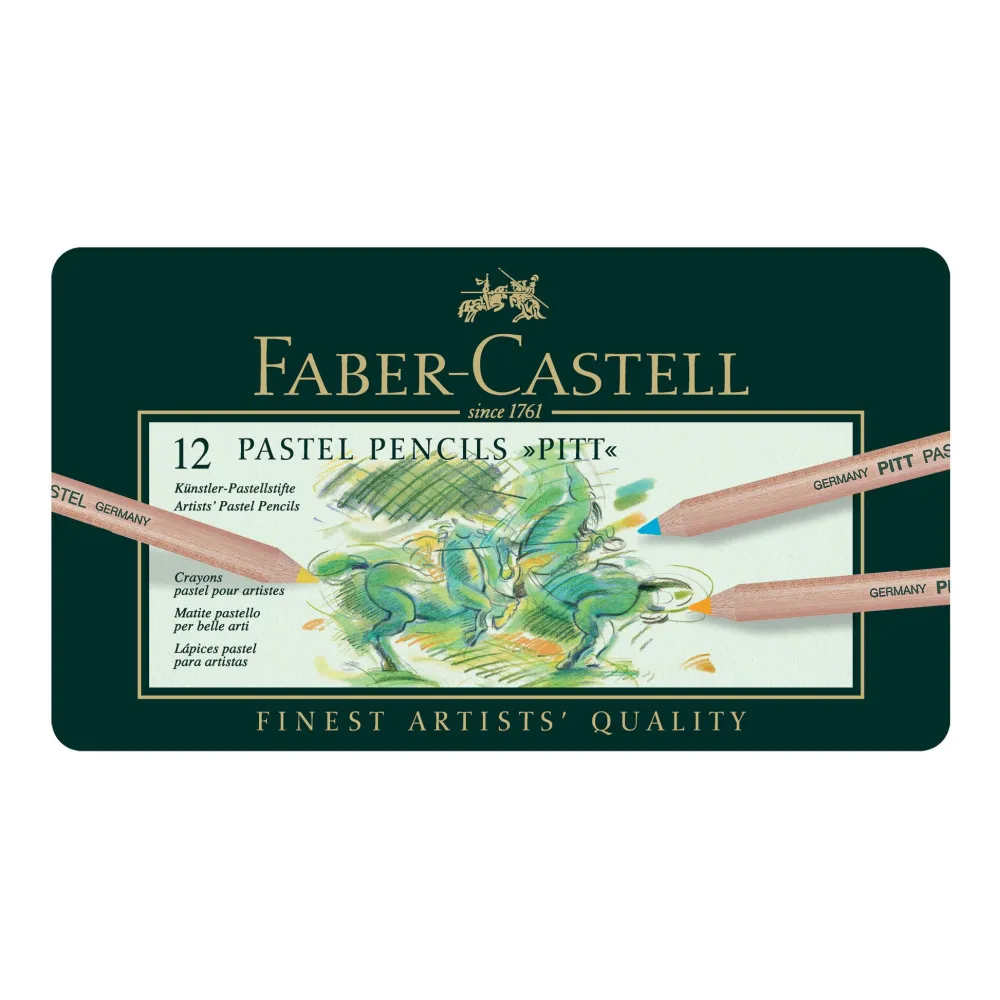 Faber-Castell Zestaw pasteli suchych w kredce Pitt Pastel - - 12 kolorów