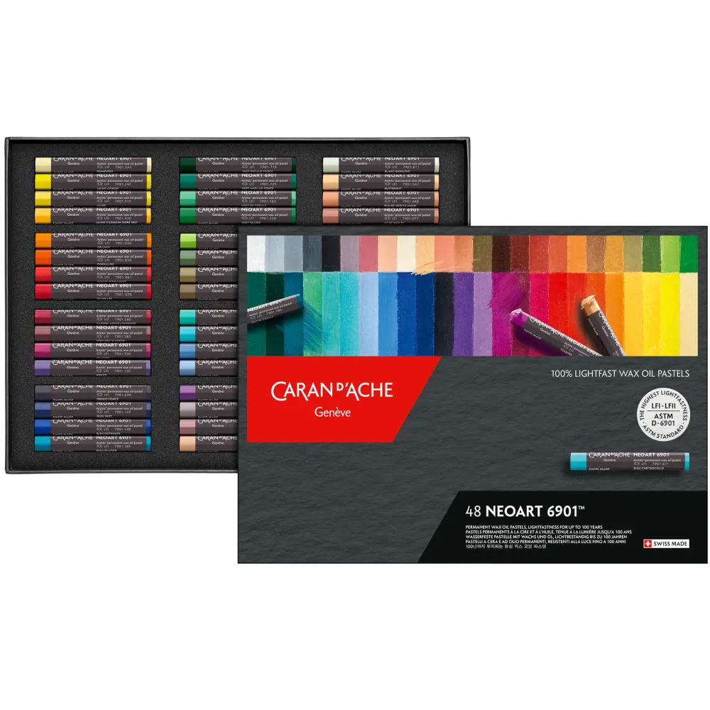 Caran d'Ache Zestaw pasteli woskowo-olejnych Neoart 6901 - - 48 kolorów