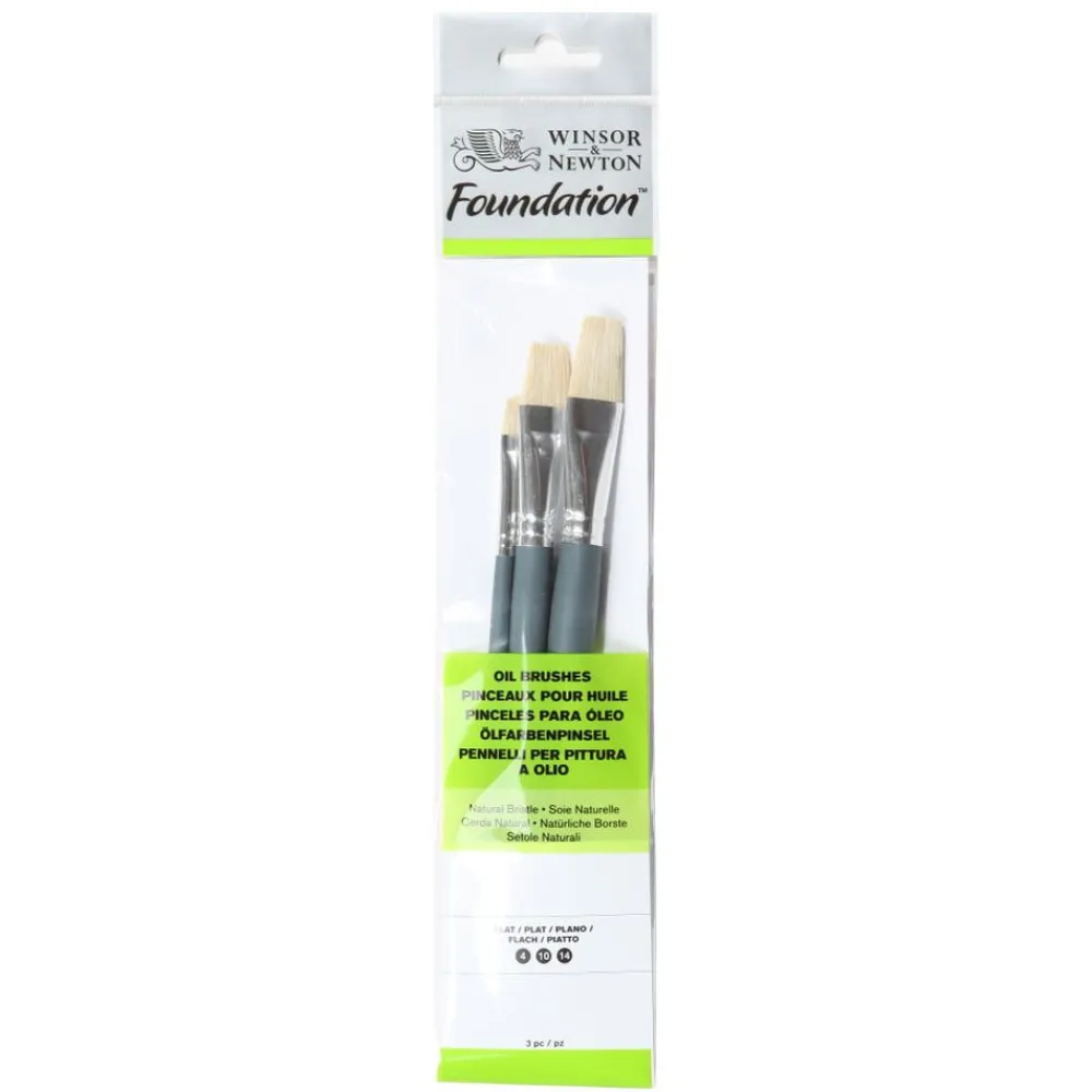 Winsor & Newton Zestaw pędzli Foundation do oleju - - 6 szt. > Zestawy Pędzli|Pędzle Naturalne