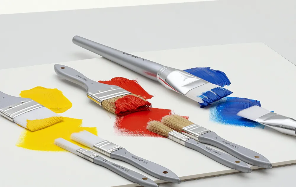 Liquitex Zestaw pędzli płaskich, syntetycznych Basics - - 2 szt.