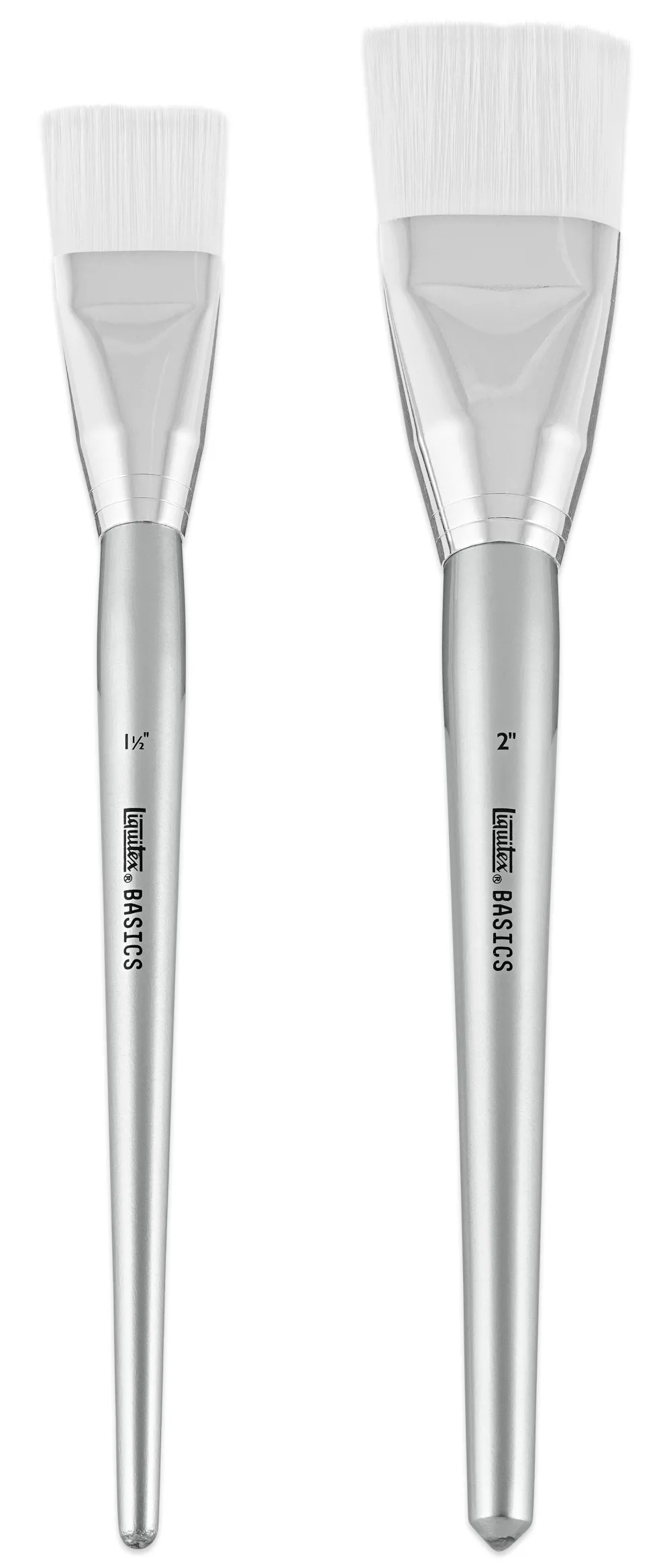 Liquitex Zestaw pędzli płaskich, syntetycznych Basics - - 2 szt.