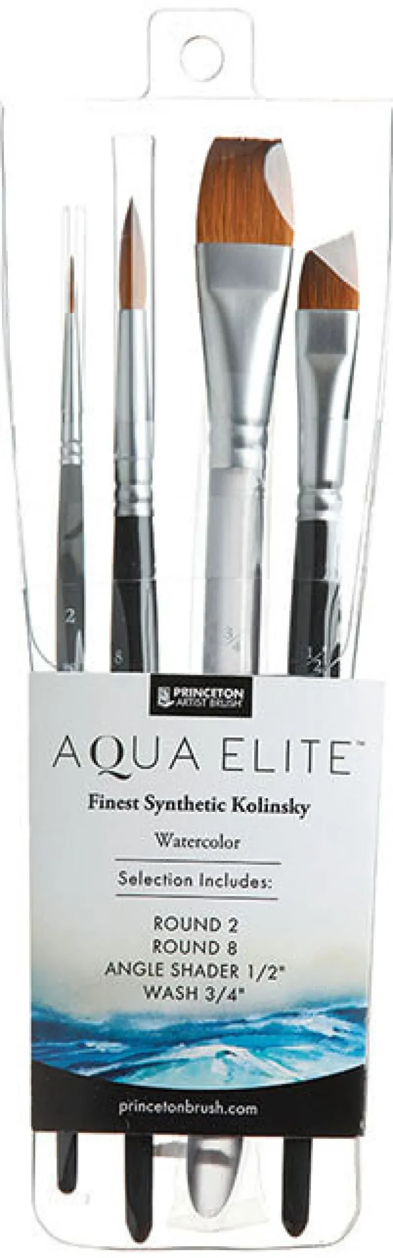 Princeton Zestaw pędzli syntetycznych Aqua Elite - - 4 szt.