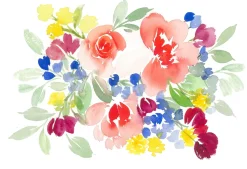 Princeton Zestaw pędzli syntetycznych Watercolor Floral - - 6 szt.