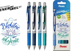 Pentel Zestaw piór kulkowych EnerGel - - Błękitne Ukojenie, 0,7 mm, 4 szt. > Pióra Kulkowe
