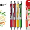 Pentel Zestaw piór kulkowych EnerGel - - Mięsiste Cytrusy, 0,7 mm, 4 szt.