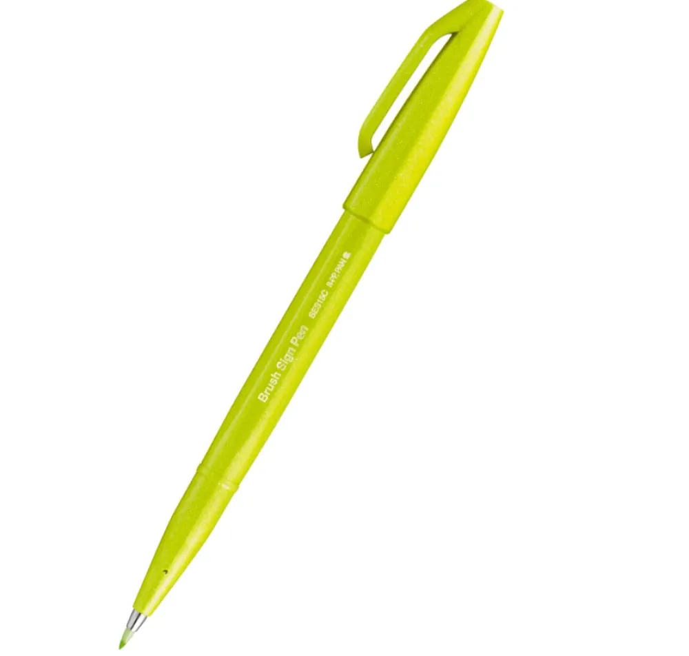 Pentel Zestaw pisaków artystycznych Brush Sign Pen - - Kolorowa Rafa, 6 szt.