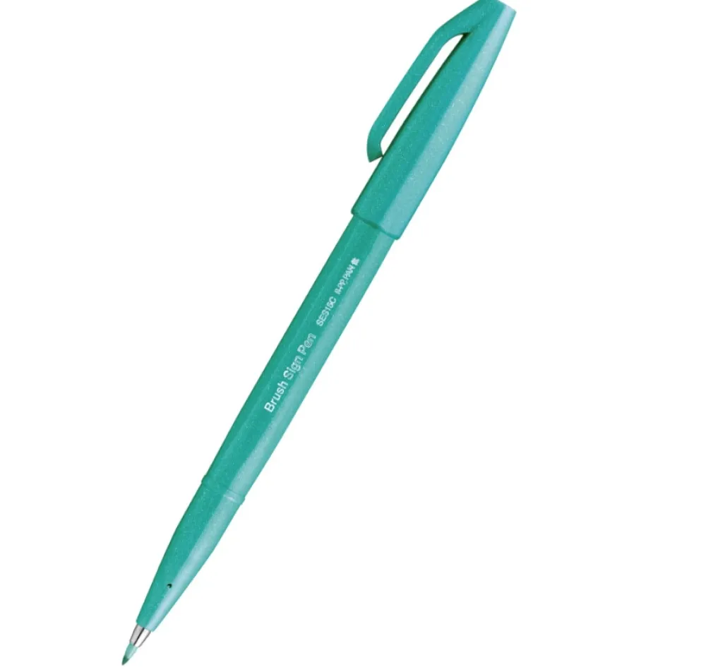 Pentel Zestaw pisaków artystycznych Brush Sign Pen - - Kolorowa Rafa, 6 szt.