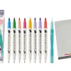 Pentel Zestaw pisaków Brush Sign Pen Twin Manga - - 8 szt.