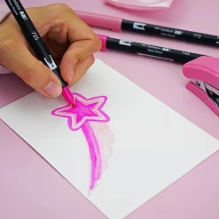 Tombow Zestaw pisaków Dual Brush Pen Pink - - 6 szt.