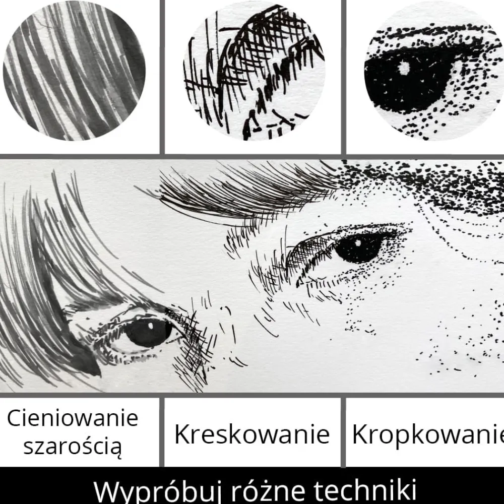 Kuretake Zestaw pisaków Ilustration Basic Set 3, Inktober 2022 - - 5 szt.