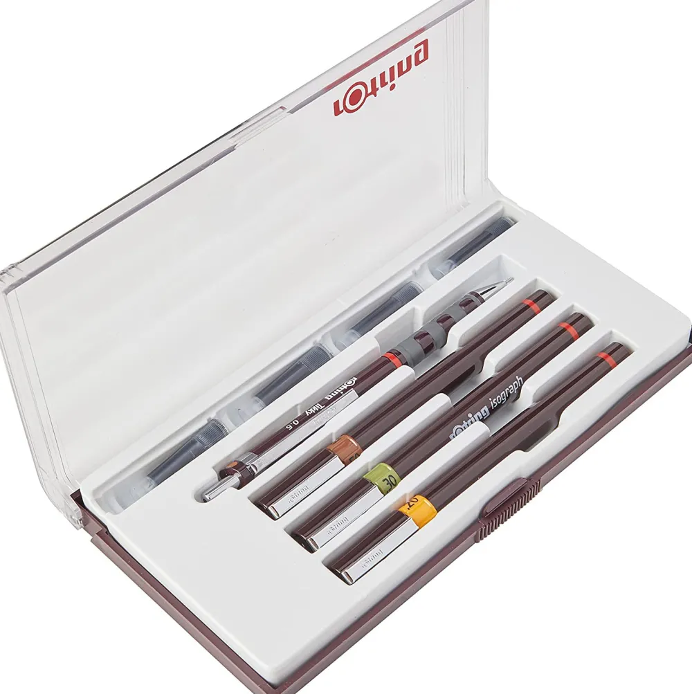 Rotring Zestaw pisaków kreślarskich Isograph Junior Set - > Isografy I Rapidografy