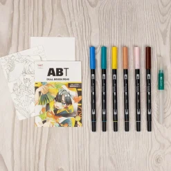 Tombow Zestaw pisaków Limited Edition Manga Bird - - 10 szt. > Markery, Brushpeny I Pisaki