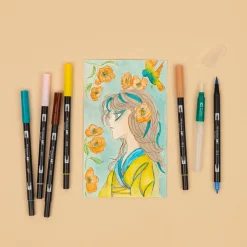 Tombow Zestaw pisaków Limited Edition Manga Bird - - 10 szt. ><noscript><img width=