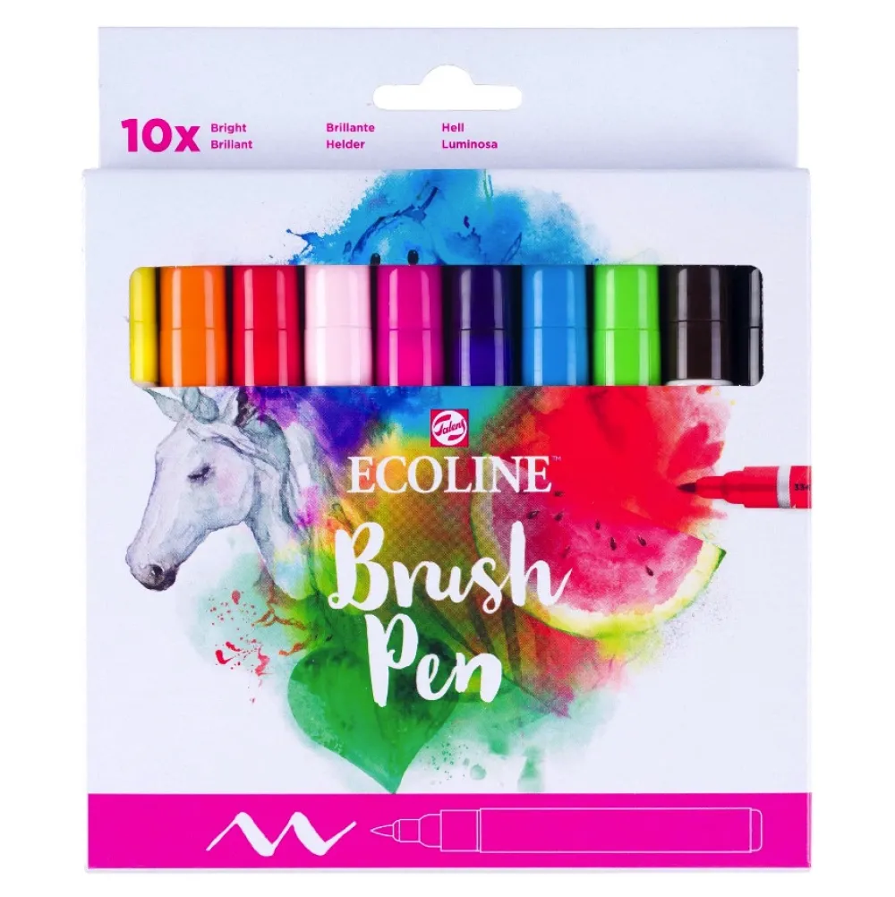 Talens Zestaw pisaków pędzelkowych Ecoline Galaxy - - 10 szt. > Markery, Brushpeny I Pisaki