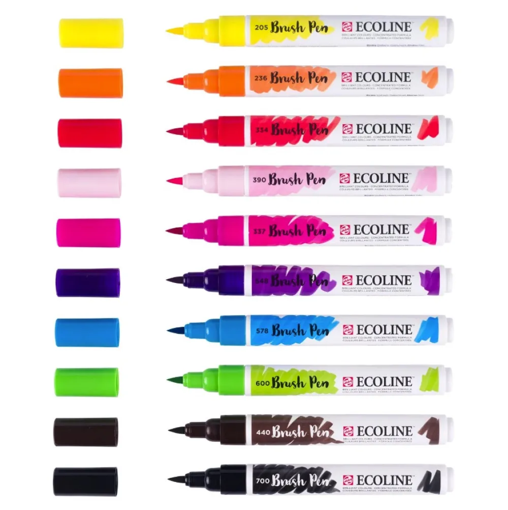 Talens Zestaw pisaków pędzelkowych Ecoline Galaxy - - 10 szt. > Markery, Brushpeny I Pisaki
