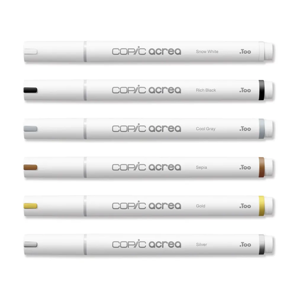 Copic Zestaw pisaków pigmentowych Acrea - 6 szt. > Markery, Brushpeny I Pisaki