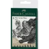 Faber-Castell Zestaw pisaków Pitt Artist Pen - - Black, 8 szt. > Markery, Brushpeny I Pisaki