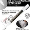 Kuretake Zestaw pisaków ZIG Cartoonist Mangaka Opaque Liner - - 4 szt.