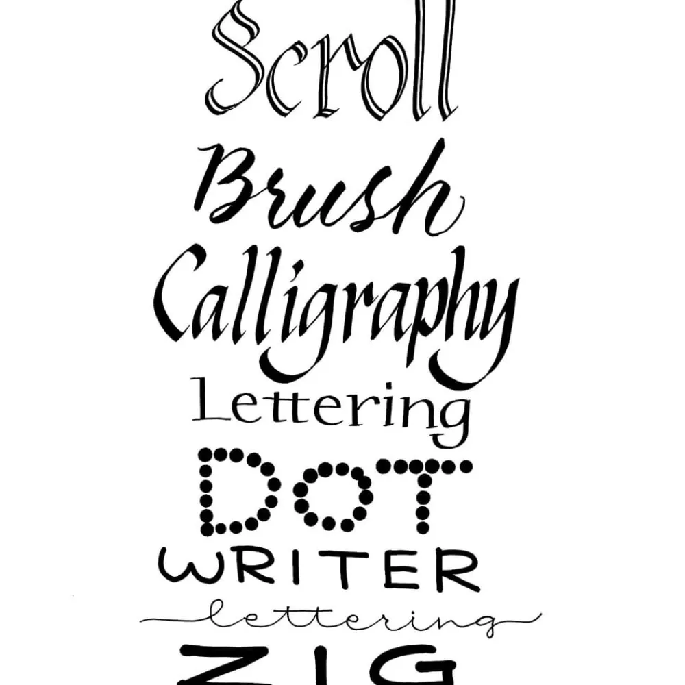Kuretake Zestaw pisaków Zig Twin Black Marker - - 4 szt. > Markery, Brushpeny I Pisaki|Pisaki Kaligraficzne