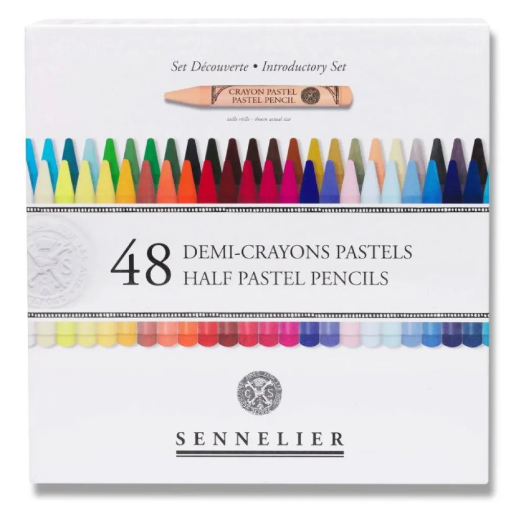 Sennelier Zestaw połówek pasteli suchych Half Pastel Pencil Introductory - - 48 szt. > Pastele