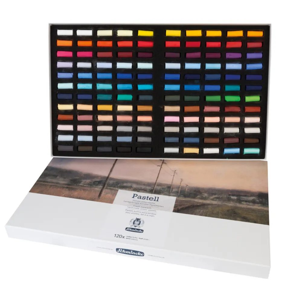Schmincke Zestaw półpasteli suchych Extra-Soft - - 120 kolorów