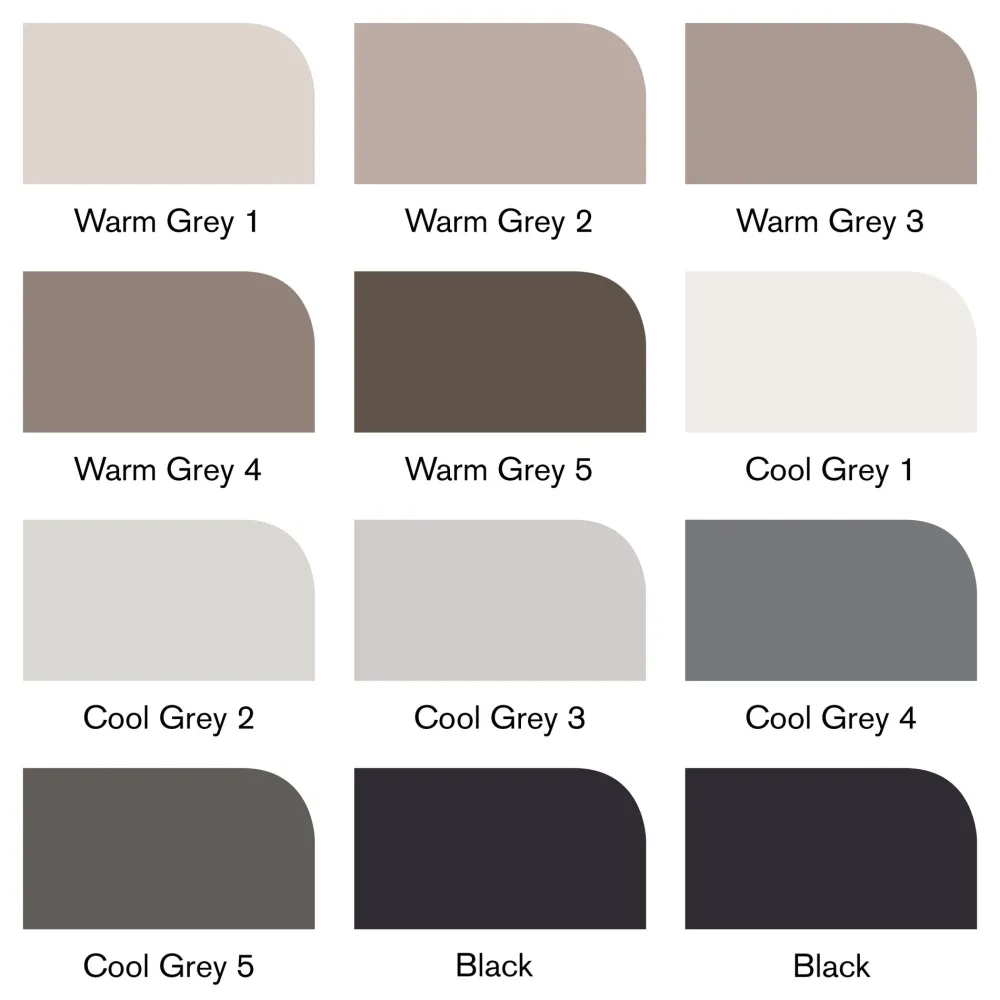 Winsor & Newton Zestaw Promarker Brush - - Neutral tones, 12 + 1 szt.