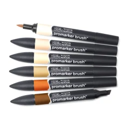 Winsor & Newton Zestaw Promarker Brush - - Skin Tones, 6 szt. ><noscript><img width=