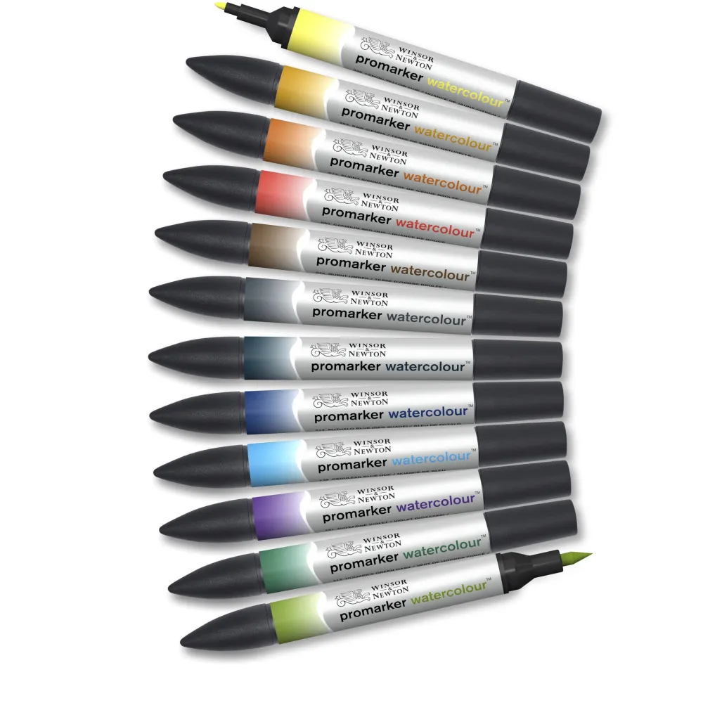 Winsor & Newton Zestaw Promarker Watercolor - - Landscape, 12 szt.