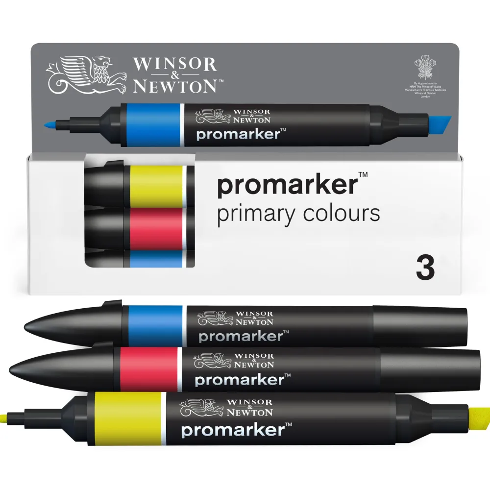 Winsor & Newton Zestaw Promarker - - Primary Tones, 3 szt.