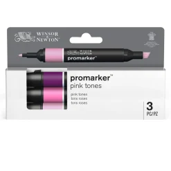 Winsor & Newton Zestaw Promarker - - Pink Tones, 3 szt.