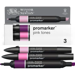 Winsor & Newton Zestaw Promarker - - Pink Tones, 3 szt.