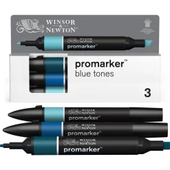 Winsor & Newton Zestaw Promarker - - Blue Tones, 3 szt.