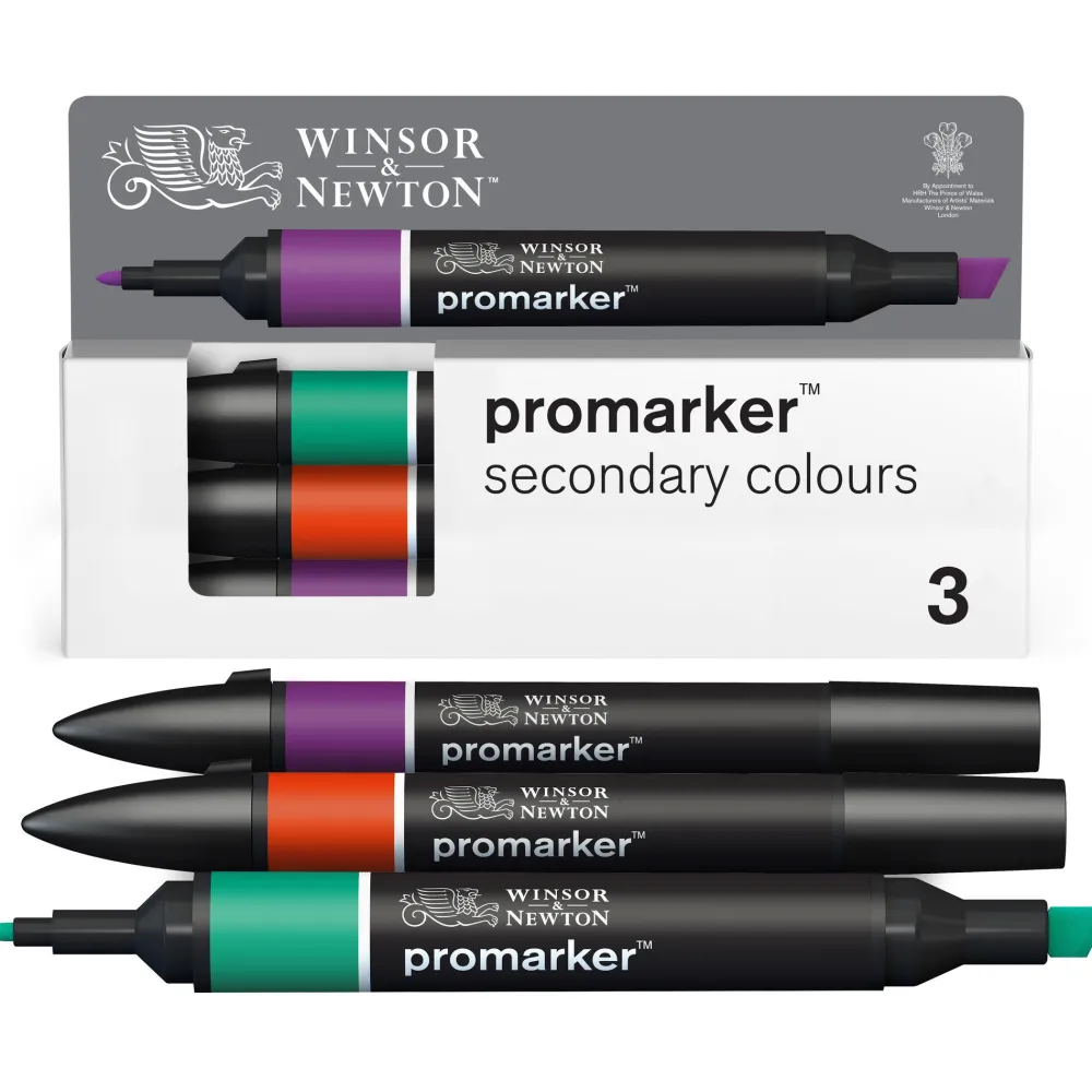 Winsor & Newton Zestaw Promarker - - Secondary Colours, 3 szt.