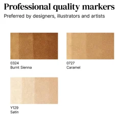 Winsor & Newton Zestaw Promarker - - Brown Tones, 3 szt.