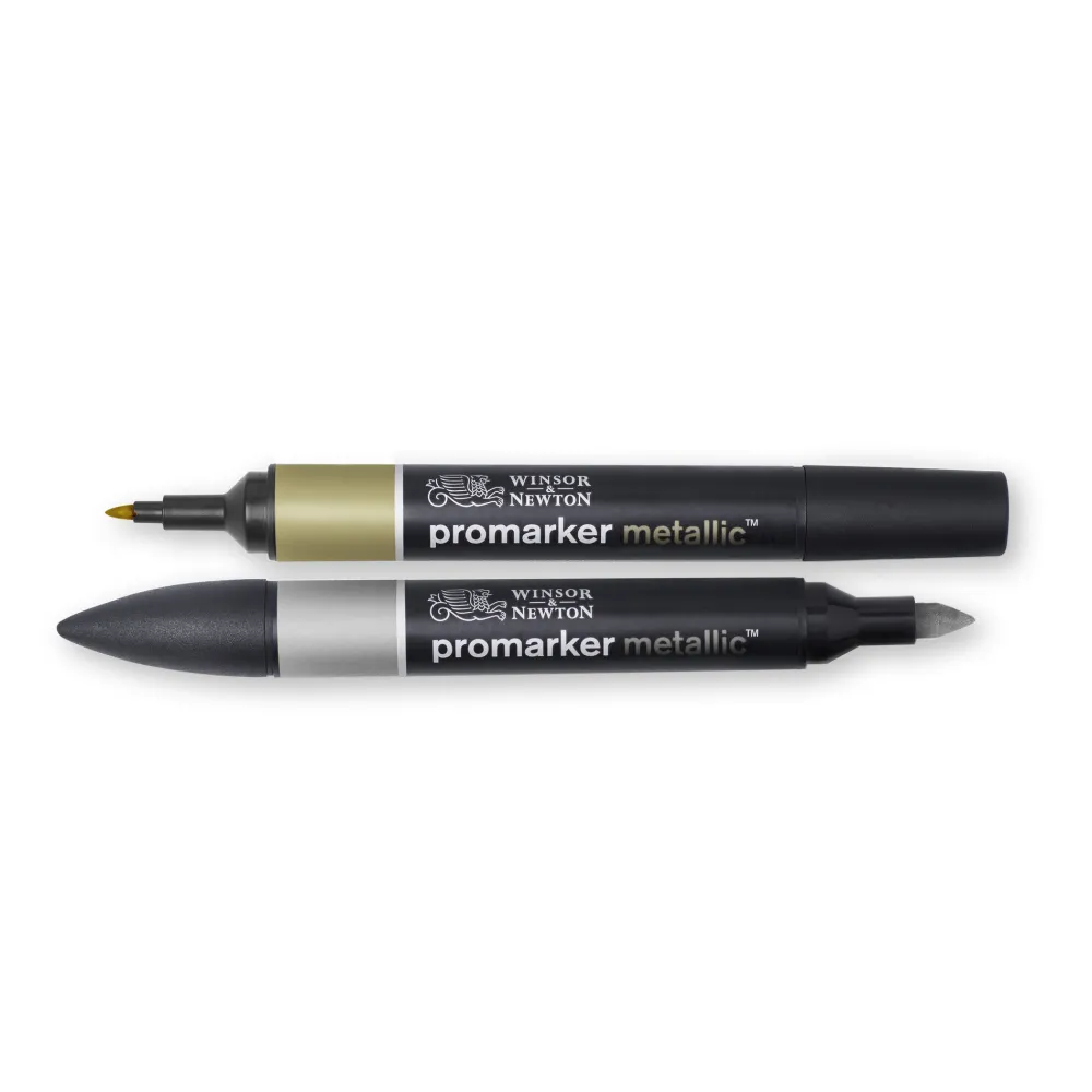 Winsor & Newton Zestaw Promarker - - Gold & Silver, 2 szt.
