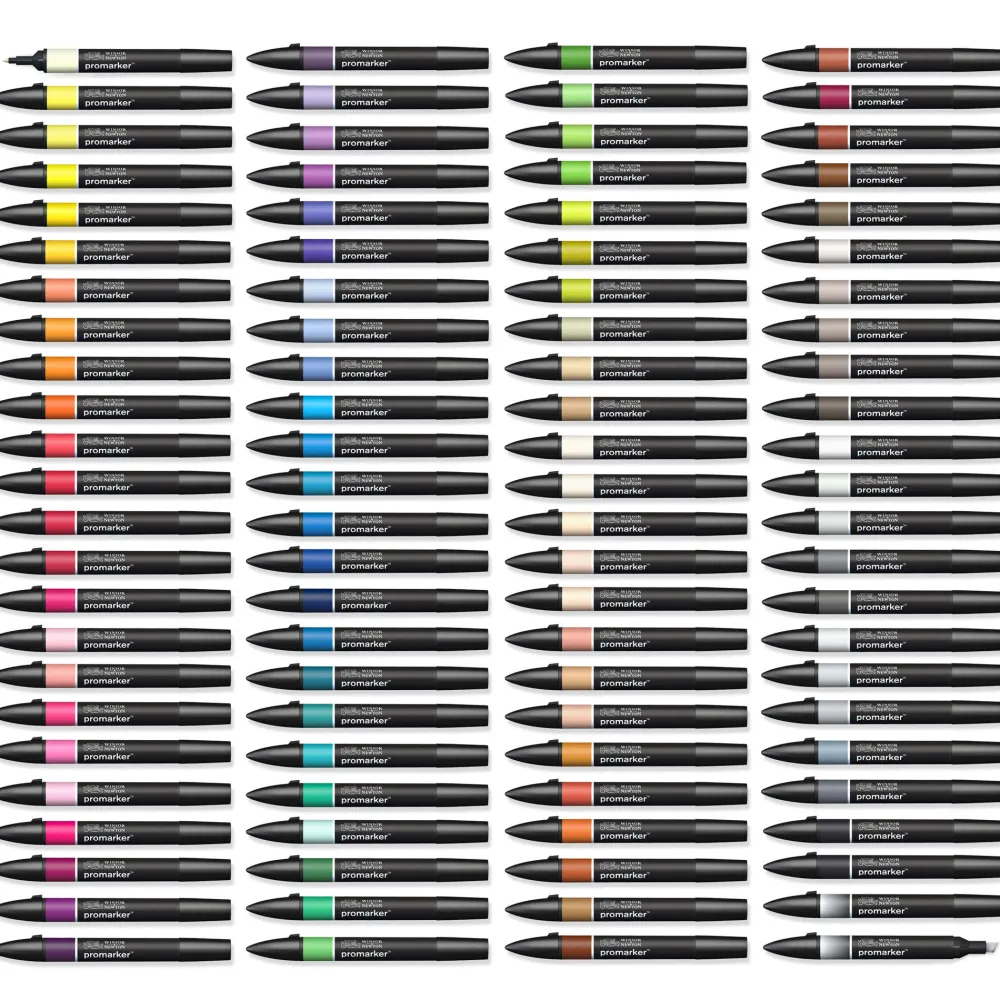 Winsor & Newton Zestaw Promarker - - Vibrant Tones, 6 szt. > Markery, Brushpeny I Pisaki