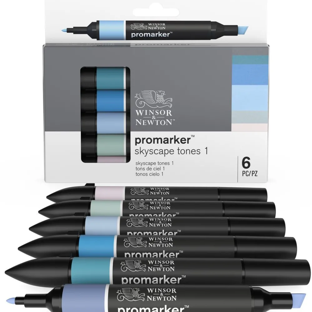 Winsor & Newton Zestaw Promarker - - Skyscape Tones 1, 6 szt.