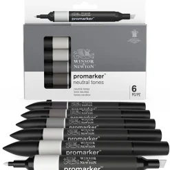 Winsor & Newton Zestaw Promarker - - Landscape Tones 1, 6 szt. > Markery, Brushpeny I Pisaki