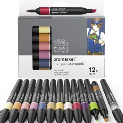 Winsor & Newton Zestaw Promarker - - Manga Steampunk, 12 + 1 szt.