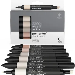 Winsor & Newton Zestaw Promarker - - Skin Tones 1, 6 szt.