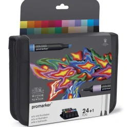 Winsor & Newton Zestaw Promarker - - Sztuka i ilustracje 24 szt.