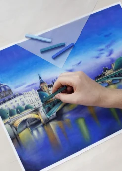 Conte a Paris Zestaw rysunkowy Carrés w drewnianej kasetce - Conté à Paris - 33 szt.