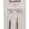 Speedball Zestaw stalówek do kaligrafii nr 102/108 - - 2 szt. > Stalówki
