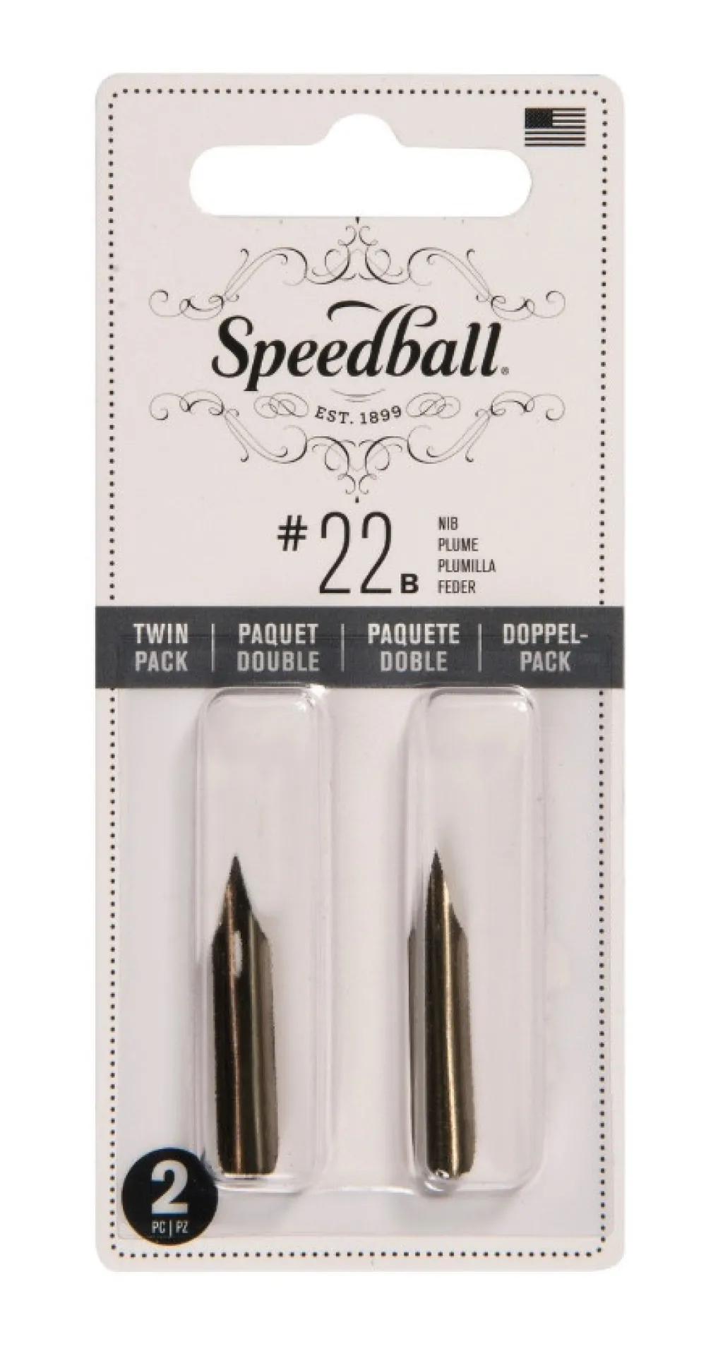 Speedball Zestaw stalówek do kaligrafii nr 22B - - 2 szt.
